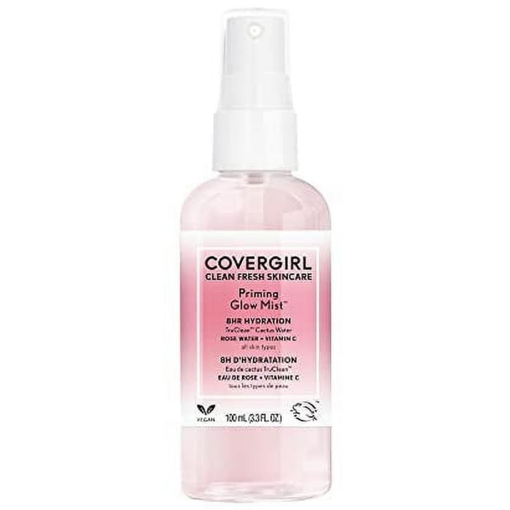 COVERGIRL Clean Fresh Skincare Priming Glow Facial Mist with Rose Water